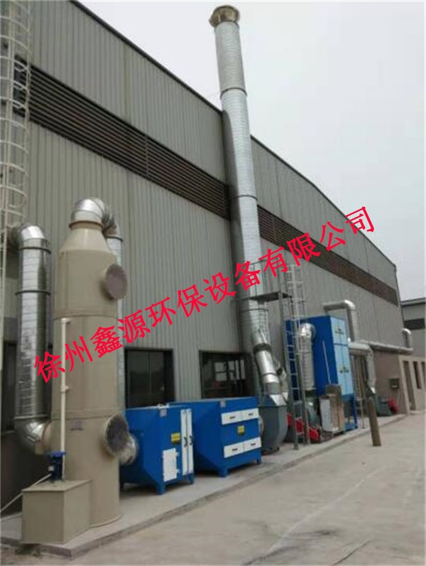 蘇州某企業(yè)選項徐州鑫源環(huán)保設(shè)備有限公司濾筒除塵，活性碳箱，噴淋塔工程